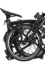 Brompton Brompton - Bike - P Line Urban S4L-X, TiBK, H Handlebar, Telescopic Seatpost, Brooks Cambium C17, Midnight Black Metallic