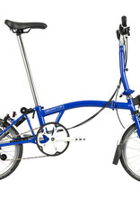 Brompton Brompton - Bike - C Line Explore - Piccadilly Blue, Mid-rise handlebars, Fenders, Standard Saddle