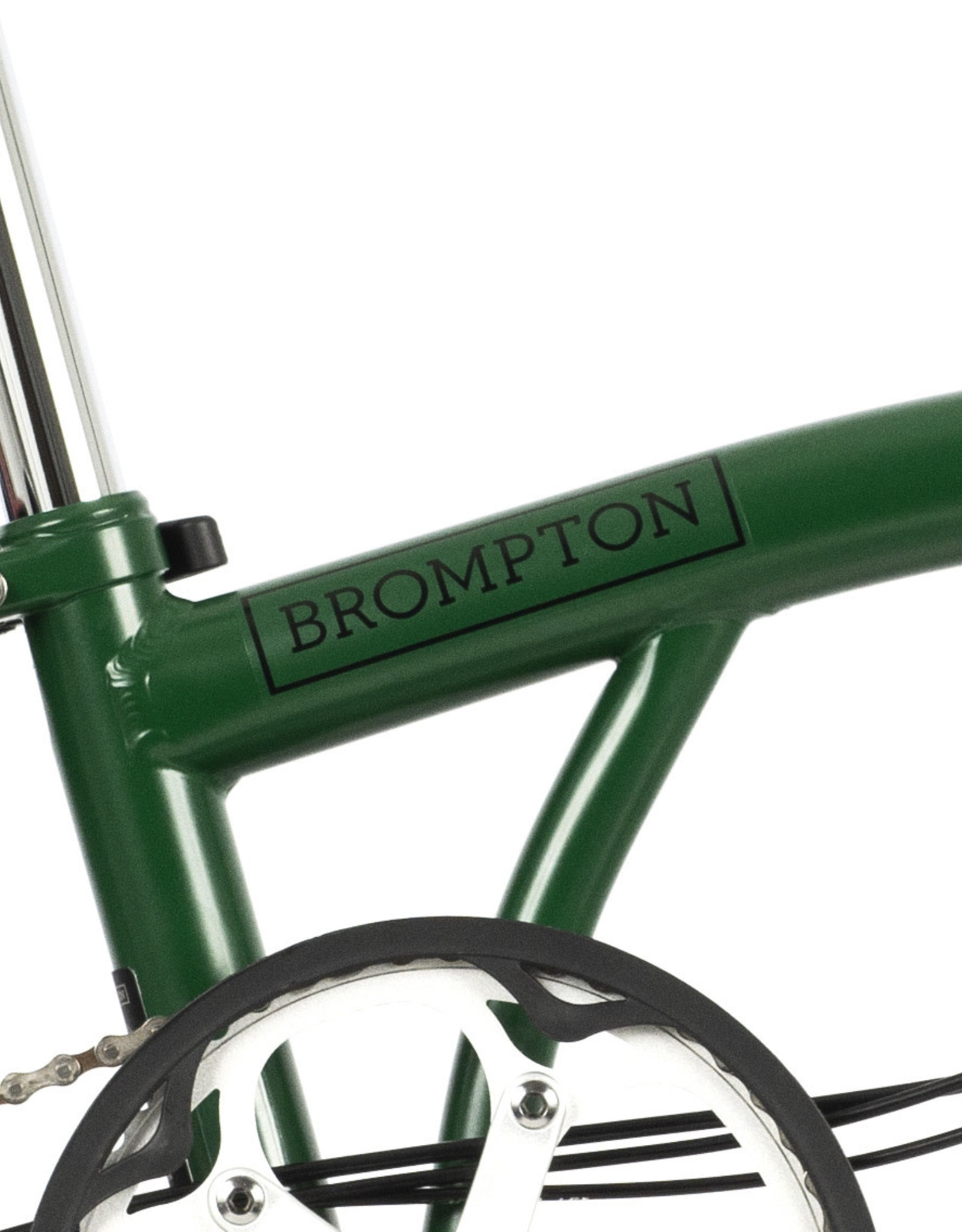 Brompton Brompton - Bike - C Line Explore, Racing Green, H Handlebar, Extended Seatpost, Rear Rack, Dynamo, Marathon Racer tires, and standard width Brompton saddle.