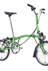 Brompton Brompton - Bike - C Line 3 Speed Archive Edition, Apple Green, M Handlebar, Rear Rack, Dynamo, Brooks Cambium