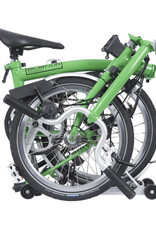Brompton Brompton - Bike - C Line 3 Speed Archive Edition, Apple Green, M Handlebar, Rear Rack, Dynamo, Brooks Cambium
