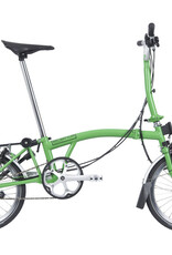 Brompton Brompton - Bike - C Line 3 Speed Archive Edition, Apple Green, M Handlebar, Rear Rack, Dynamo, Brooks Cambium