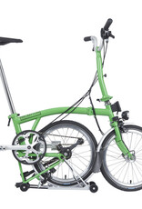 Brompton Brompton - Bike - C Line 3 Speed Archive Edition, Apple Green, M Handlebar, Rear Rack, Dynamo, Brooks Cambium