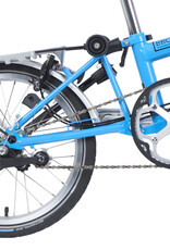 Brompton Brompton - Bike - C Line 3 Speed Archive Edition, Arctic Blue, M Handlebar, Rear Rack, Dynamo, Brooks Cambium