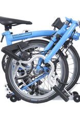Brompton Brompton - Bike - C Line 3 Speed Archive Edition, Arctic Blue, M Handlebar, Rear Rack, Dynamo, Brooks Cambium