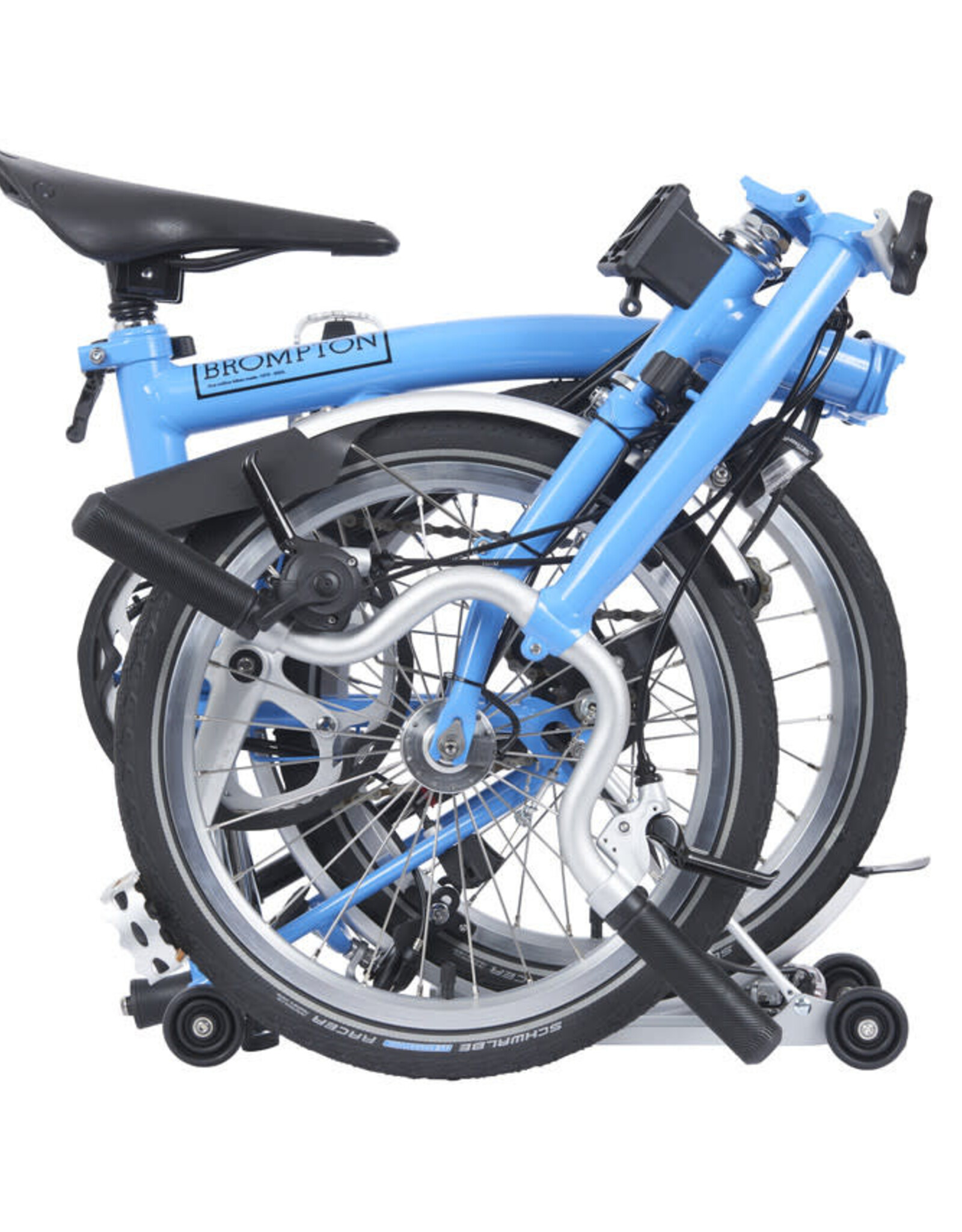 Brompton Brompton - Bike - C Line Archive Edition, Arctic Blue, M Handlebar, Rear Rack, 3 Speed, Dynamo, Brooks Cambium