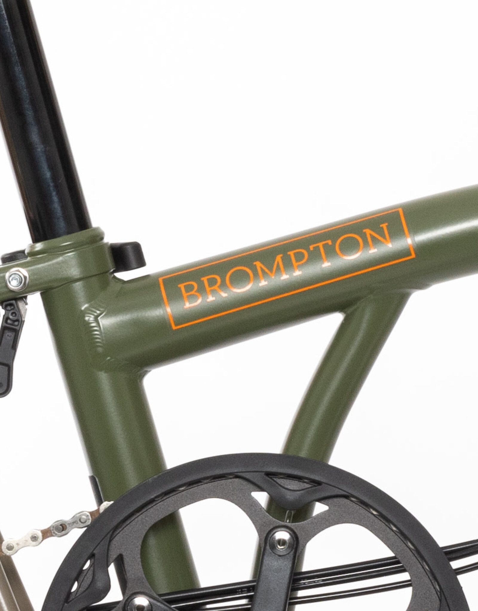 Brompton Brompton X - Bear Grylls C line Explore, M handlebar, Brooks C17 Black, Ergon GE1 Evo Slim Deep Moss, Eazy Wheels