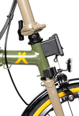 Brompton Brompton X - Bear Grylls C line Explore, M handlebar, Brooks C17 Black, Ergon GE1 Evo Slim Deep Moss, Eazy Wheels