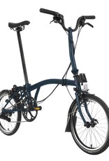 Brompton Brompton - Bike - C line 6 speed, Ocean Blue, M handlebar, Black Edition