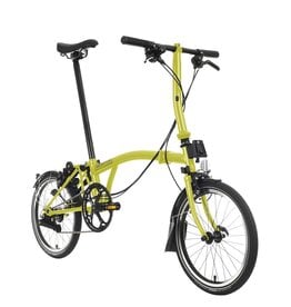 Brompton Brompton - Bike - C line 6 speed, Yuzu Lime, S handlebar, Black Edition