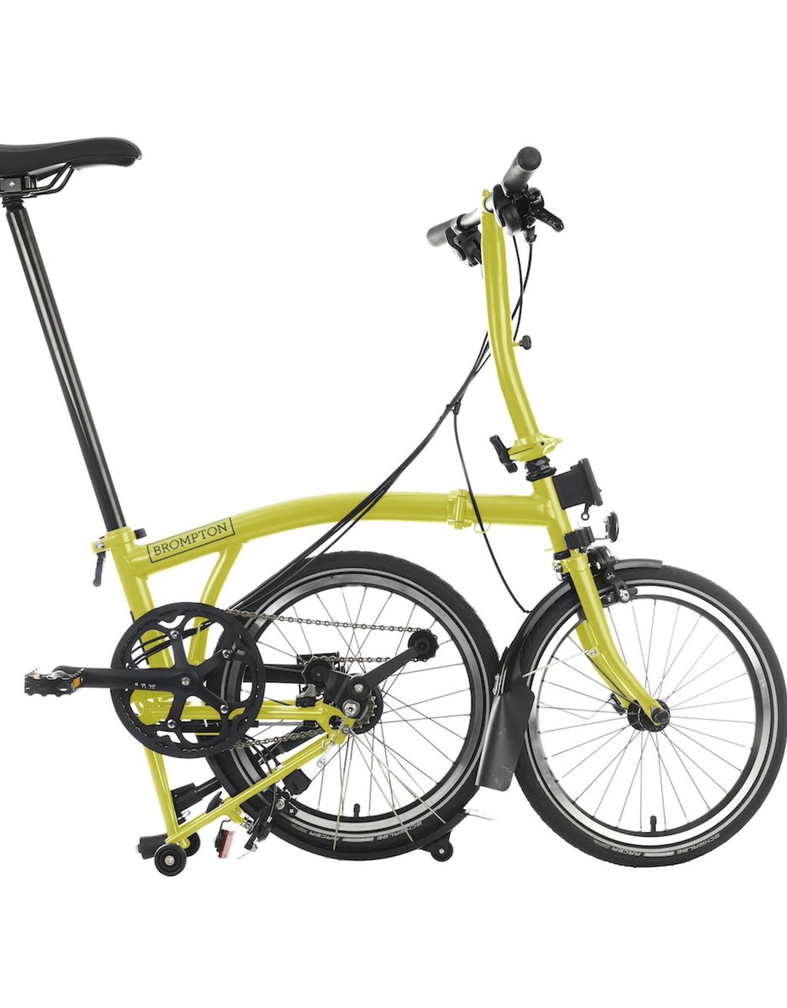 Brompton Brompton - Bike - C line 6 speed, Yuzu Lime, S handlebar, Black Edition