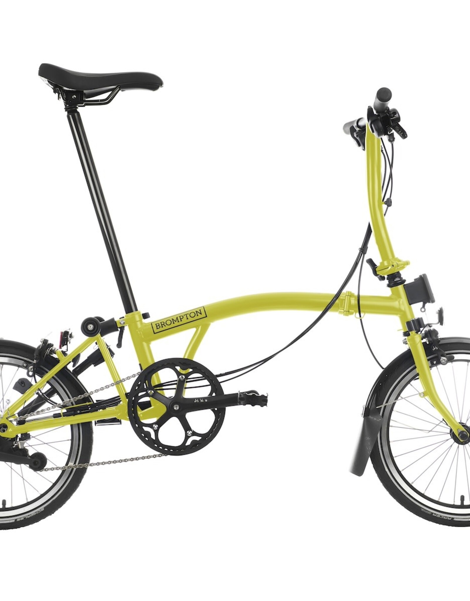 Brompton Brompton - Bike - C line 6 speed, Yuzu Lime, S handlebar, Black Edition