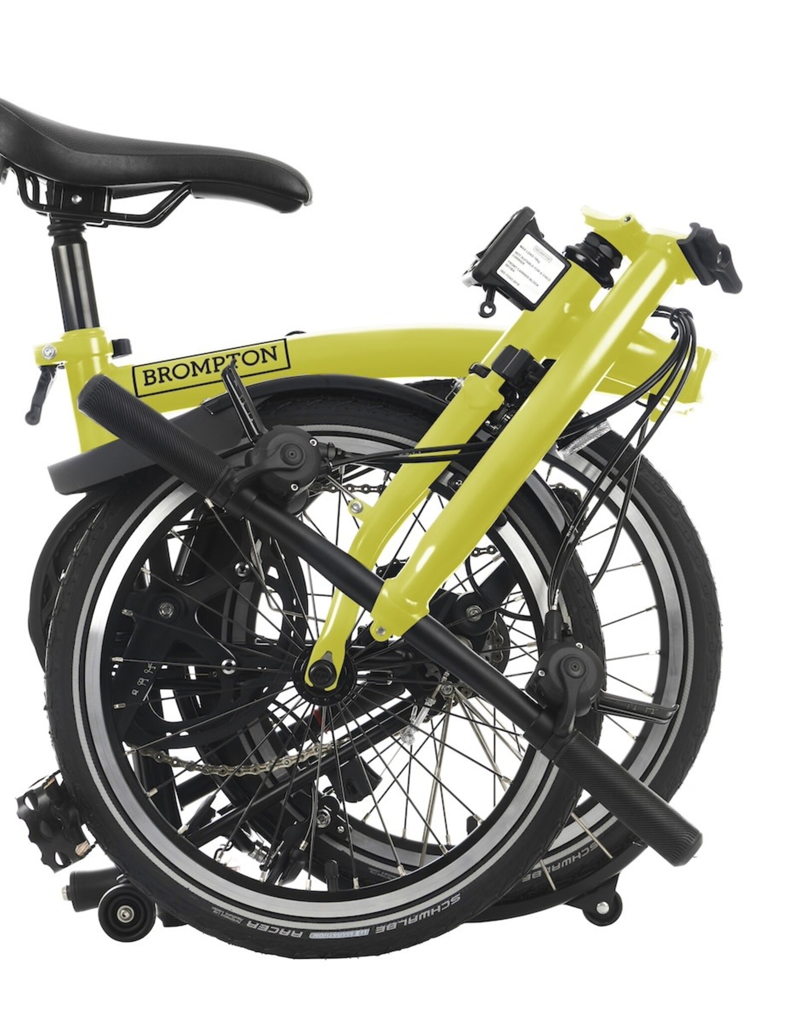 Brompton Brompton - Bike - C line 6 speed, Yuzu Lime, S handlebar, Black Edition