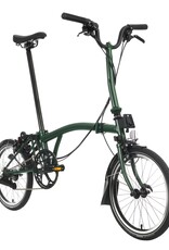 Brompton Brompton - Bike - C line 6 speed, Racing Green BE, M handlebar, Extended Seatpost, Brooks B17 Special Black/Copper saddle
