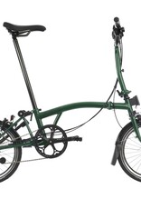 Brompton Brompton - Bike - C line Explore 6 Spd, Racing Green, M handlebar, Extended Seatpost, Brooks Cambium C17 Saddle