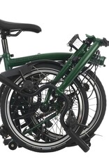 Brompton Brompton - Bike - C line 6 speed, Racing Green BE, M handlebar, Extended Seatpost, Brooks B17 Special Black/Copper saddle