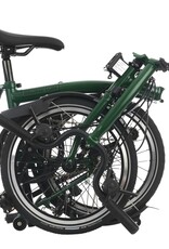 Brompton Brompton - Bike - C line Explore 6 Spd, Racing Green, M handlebar, Extended Seatpost, Brooks Cambium C17 Saddle