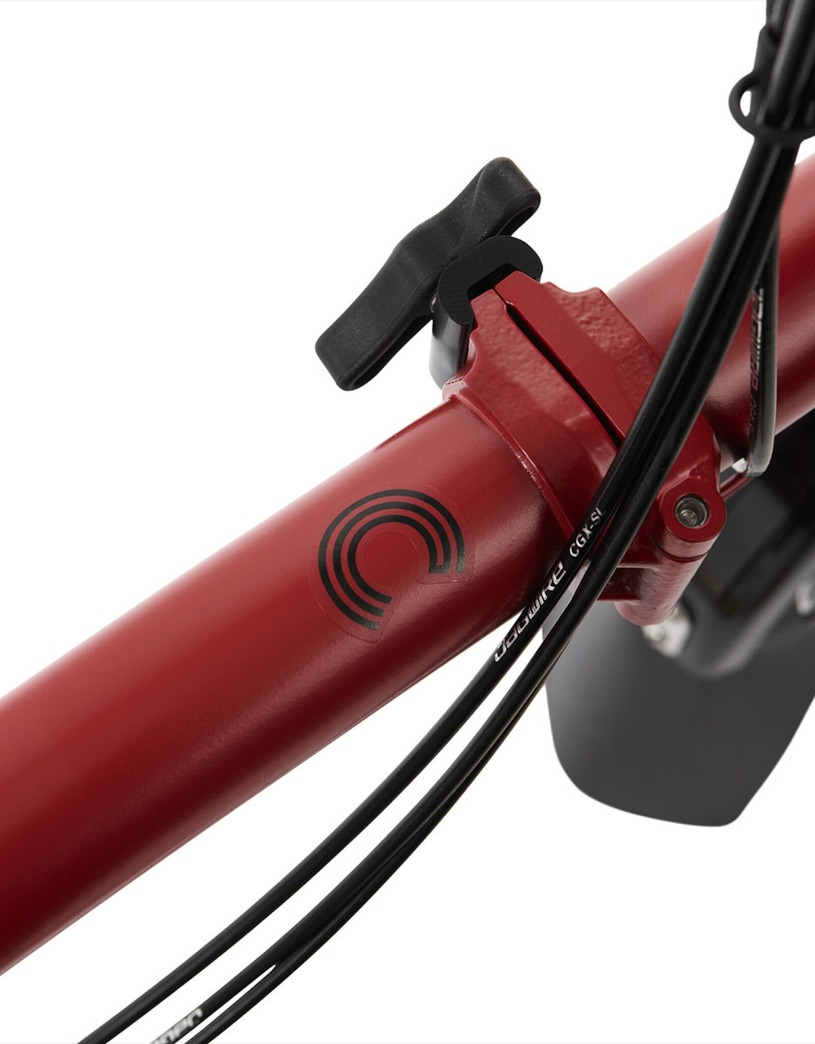 Brompton Brompton - Bike - C line 6 speed, House Red, H handlebar, Extended Seatpost, Black Edition