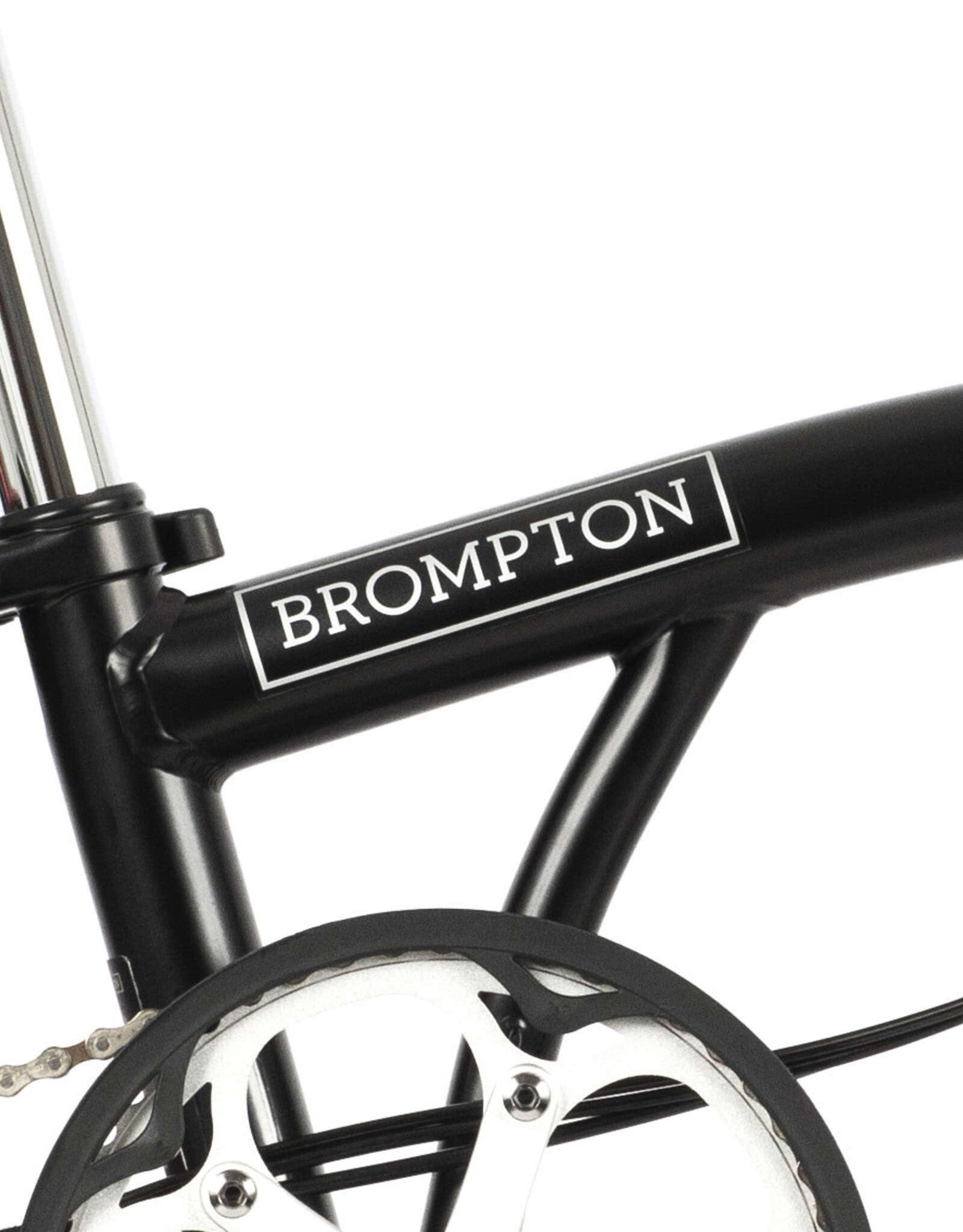Brompton Brompton - Bike - C line 6 speed, Matte Black, M handlebar, 167mm Wide Saddle