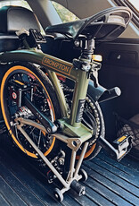 Brompton Brompton X - Bear Grylls C line Explore, M handlebar, Brooks C17 Black, Ergon GE1 Evo Slim Deep Moss, Eazy Wheels