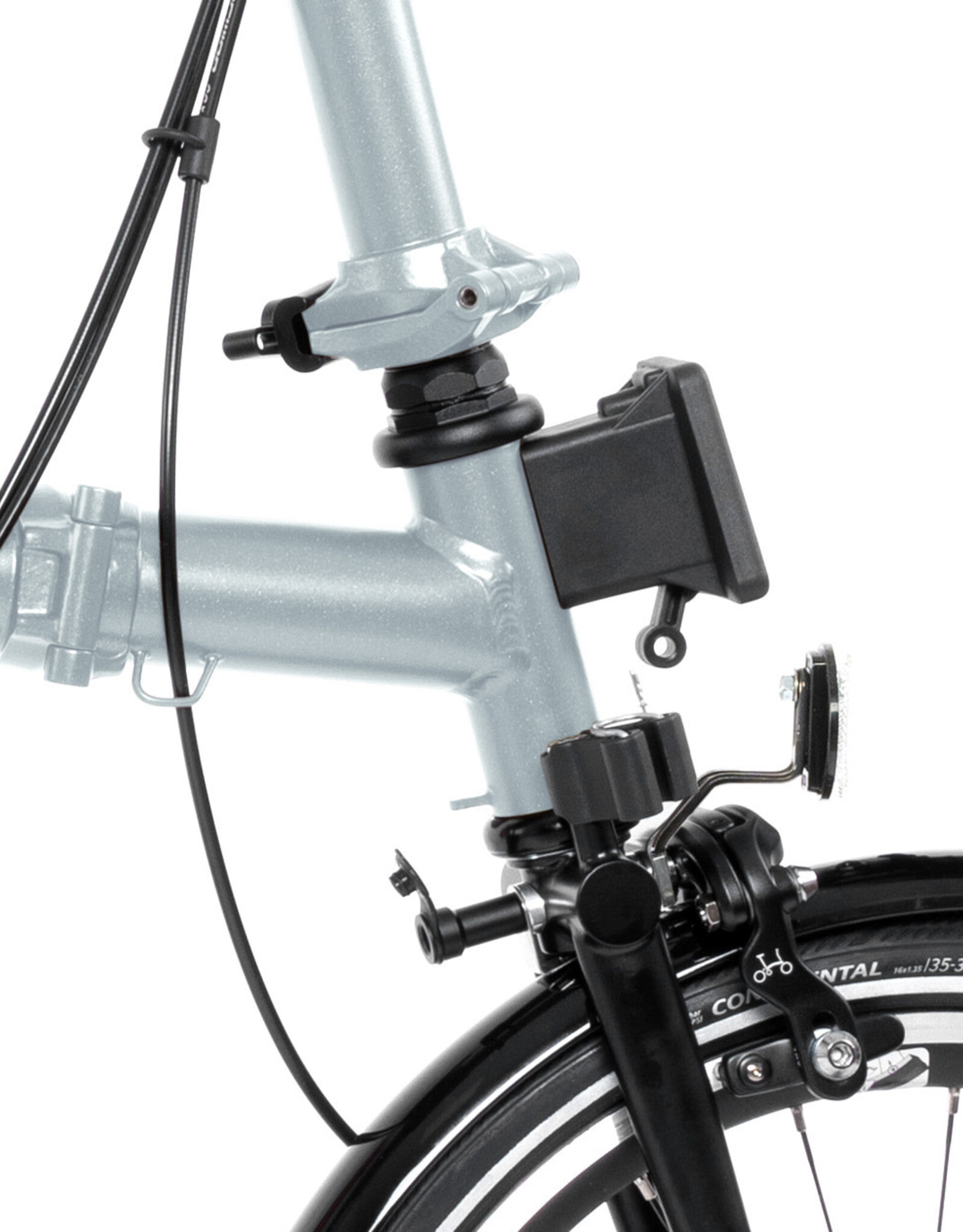 Brompton Brompton - Bike - P line Explore, 12 speed, M Handlebar, Lunar Ice