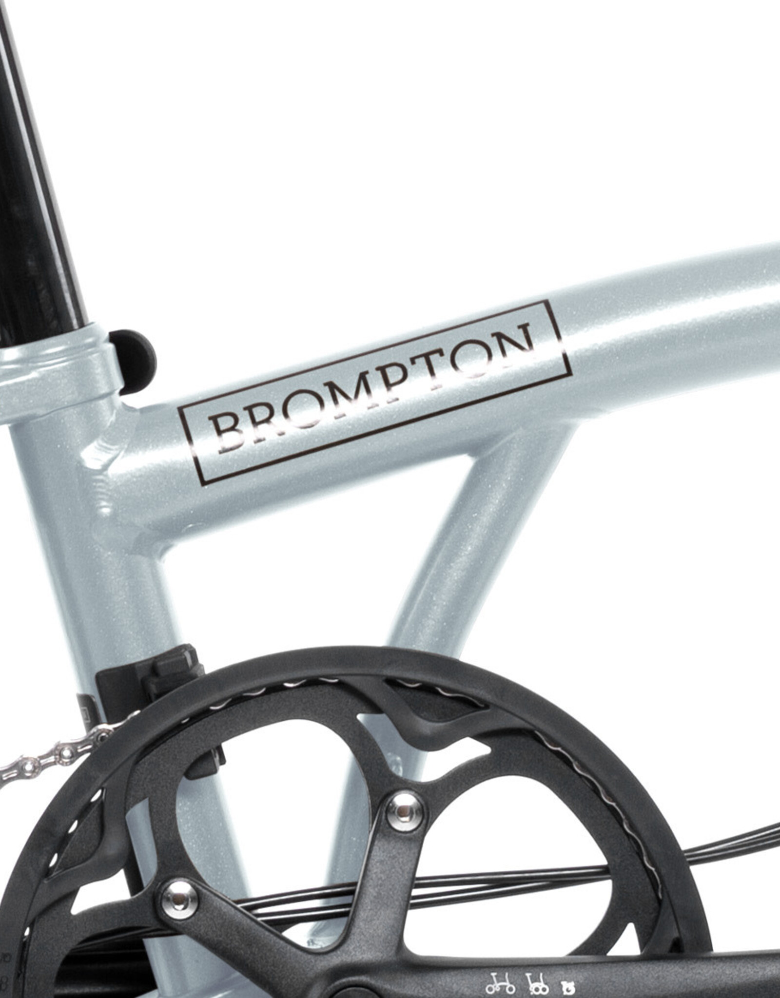 Brompton Brompton - Bike - P line Explore, 12 speed, M Handlebar, Lunar Ice