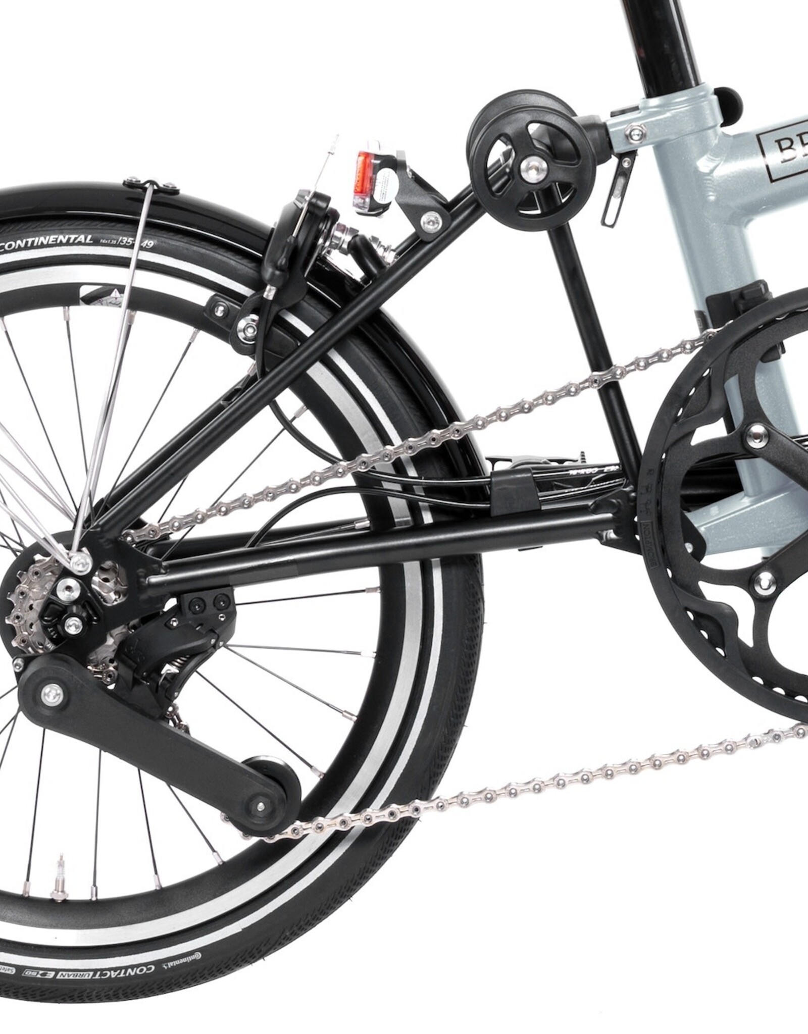 Brompton Brompton - Bike - P line Explore, 12 speed, M Handlebar, Lunar Ice