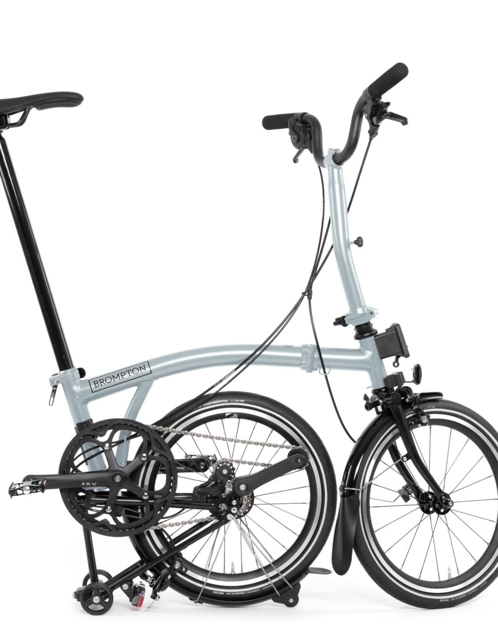 Brompton Brompton - Bike - P line Explore, 12 speed, M Handlebar, Lunar Ice