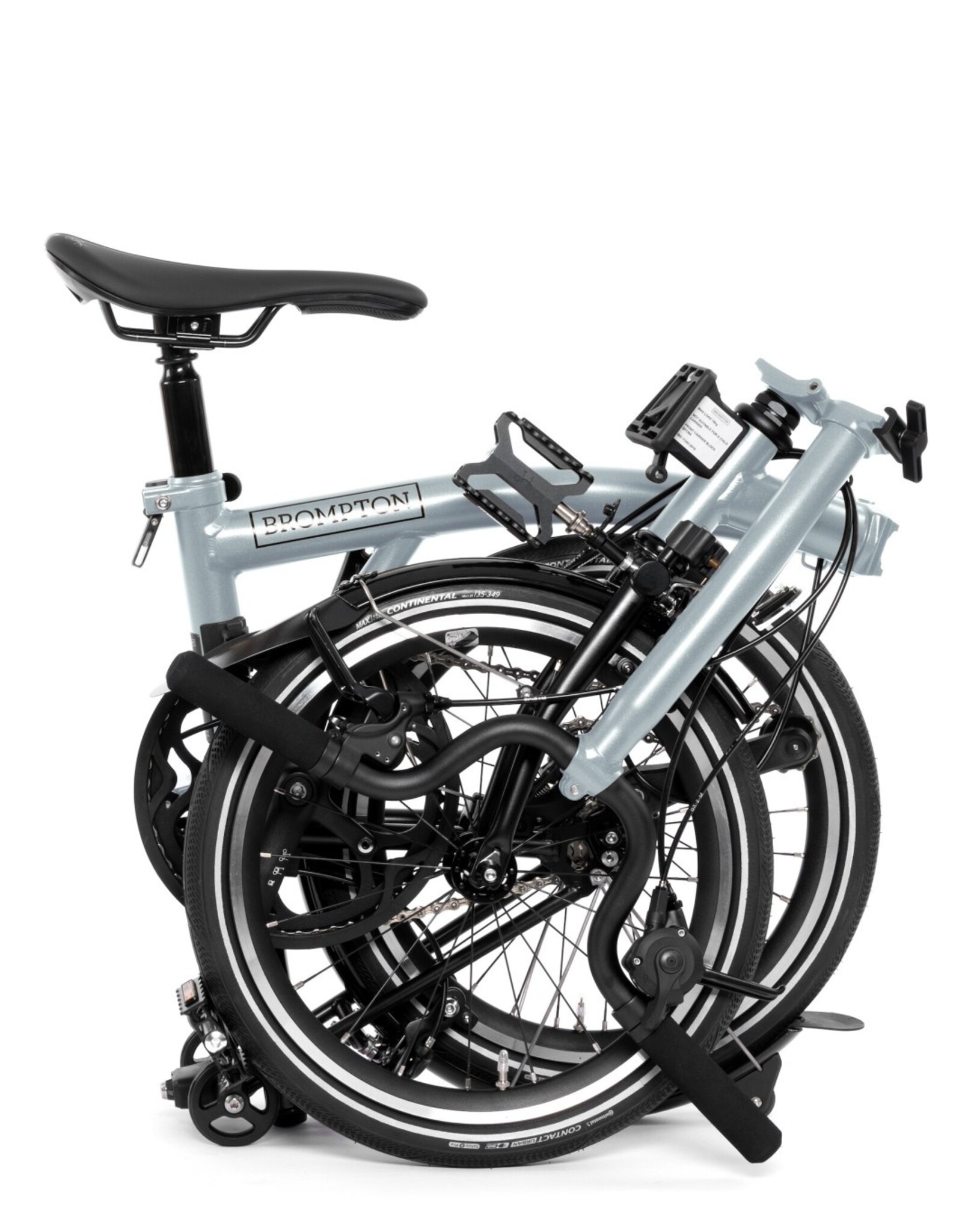 Brompton Brompton - Bike - P line Explore, 12 speed, M Handlebar, Lunar Ice