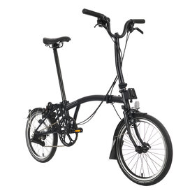 Brompton Brompton - Bike - C line Explore 6 Spd, Matte Black, M Handlebar, Standard Seatpost, 147mm Brompton Saddle