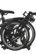 Brompton Brompton - Bike - C line Explore, Matte Black (BE), M Handlebar, Standard Seatpost, Standard Width Brompton Saddle