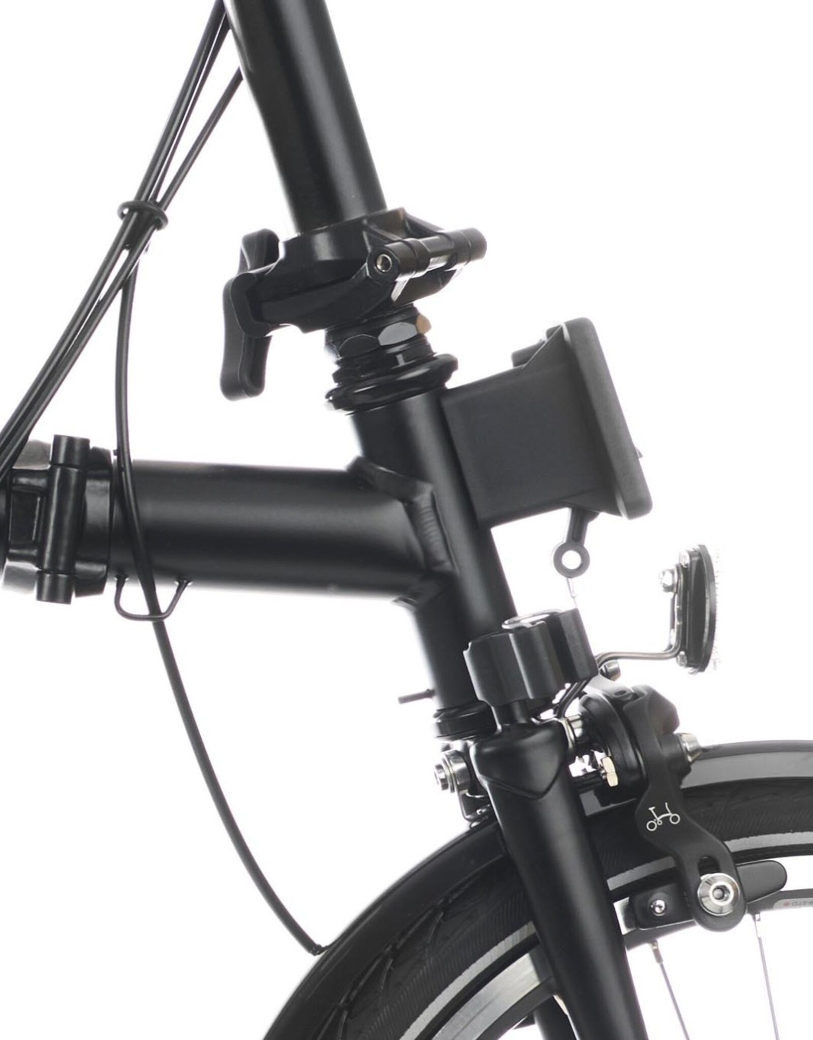 Brompton Brompton - Bike - C line Explore, Matte Black (BE), M Handlebar, Standard Seatpost, Standard Width Brompton Saddle