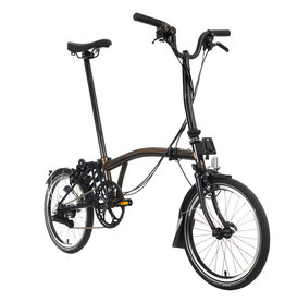 Brompton Brompton - Bike - C Line 6-speed, Mid-rise HB, Extended Seatpost, Std 147mm Brompton Saddle, Black Lacquer BE