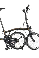 Brompton Brompton - Bike - C Line 6-speed, Mid-rise HB, Extended Seatpost, Std 147mm Brompton Saddle, Black Lacquer BE