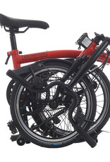 Brompton Brompton - Bike - C Line Explore, Vermillion Red, M Handlebar, Extended Seatpost, Brompton Saddle