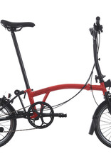 Brompton Brompton - Bike - C Line Explore, Vermillion Red, M Handlebar, Extended Seatpost, Brompton Saddle