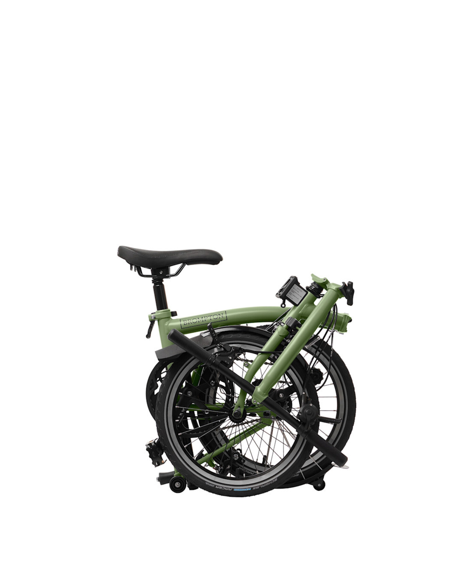 Brompton Brompton - Bike - C Line Urban 2-speed, S Handlebar, Extended Seatpost, Brompton Saddle, Matcha Green