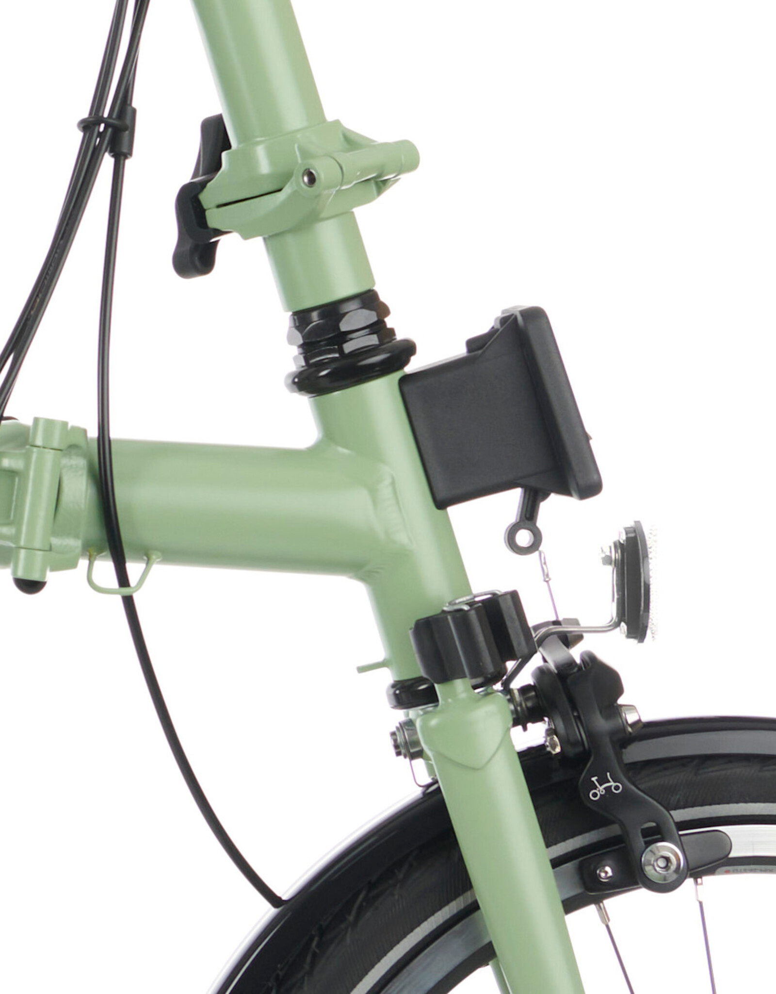 Brompton Brompton - Bike - C Line Explore, Matcha Green, H Handlebar, Extended Seatpost, Brompton Saddle