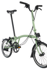 Brompton Brompton - Bike - C Line Explore, Matcha Green, H Handlebar, Extended Seatpost, Brompton Saddle