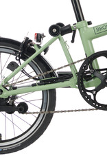 Brompton Brompton - Bike - C Line Explore, Matcha Green, H Handlebar, Extended Seatpost, Brompton Saddle