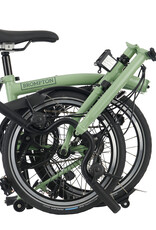 Brompton Brompton - Bike - C Line Explore, Matcha Green, H Handlebar, Extended Seatpost, Brompton Saddle