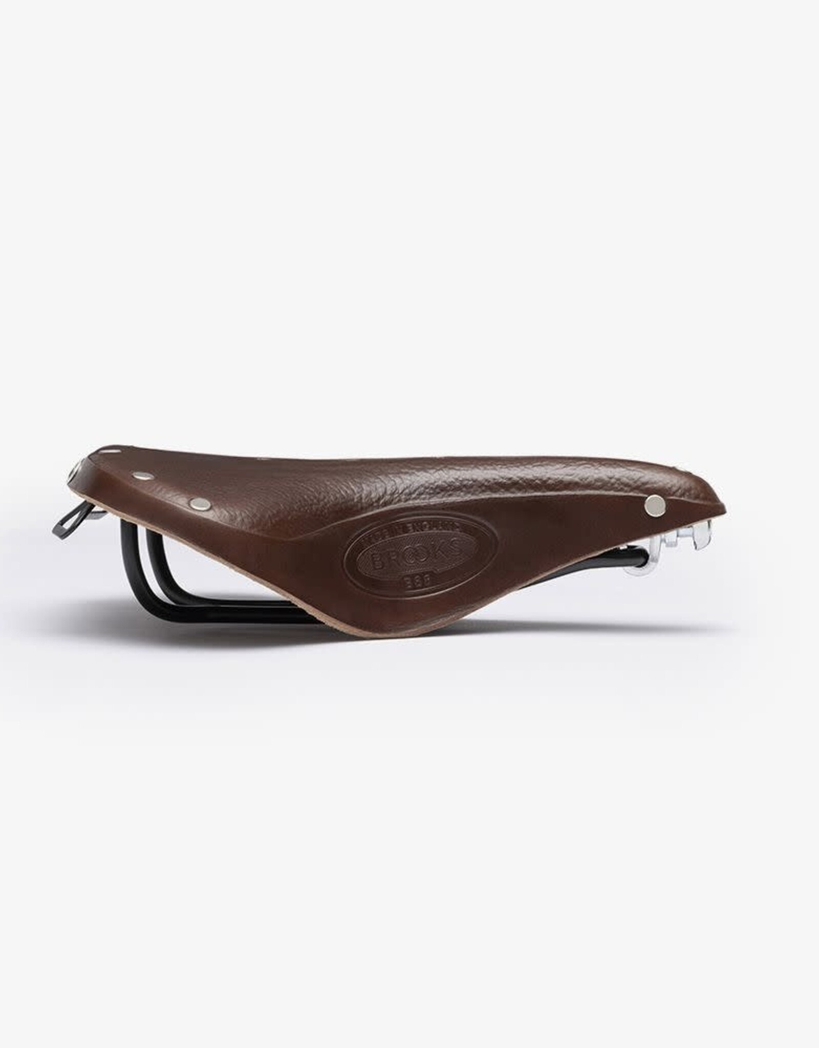Brooks Brooks - B68 Classic Leather, 205mm, Black Rails, Brown Leather