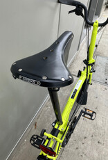 Brompton Brompton - Bike - C Line Explore 6 Spd, Yuzu Green, M Handlebar, Brooks B17 Classic Saddle (Black), Extended Seatpost, Brompton Ergonomic Grips