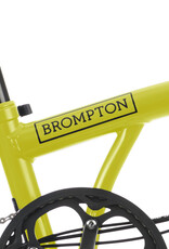 Brompton Brompton - Bike - C Line Explore 6 Spd, Yuzu Green, M Handlebar, Brooks B17 Classic Saddle (Black), Extended Seatpost, Brompton Ergonomic Grips