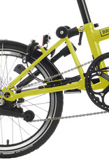Brompton Brompton - Bike - C Line Explore 6 Spd, Yuzu Green, M Handlebar, Brooks B17 Classic Saddle (Black), Extended Seatpost, Brompton Ergonomic Grips