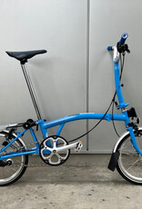 Brompton Brompton - Bike - C Line 3 Speed Archive Edition, Arctic Blue, M Handlebar, Rear Rack, Reflectors, Brooks Cambium C17, Ergon GE1 Evo Slim grips
