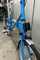 Brompton Brompton - Bike - C Line 3 Speed Archive Edition, Arctic Blue, M Handlebar, Rear Rack, Reflectors, Brooks Cambium C17, Ergon GE1 Evo Slim grips