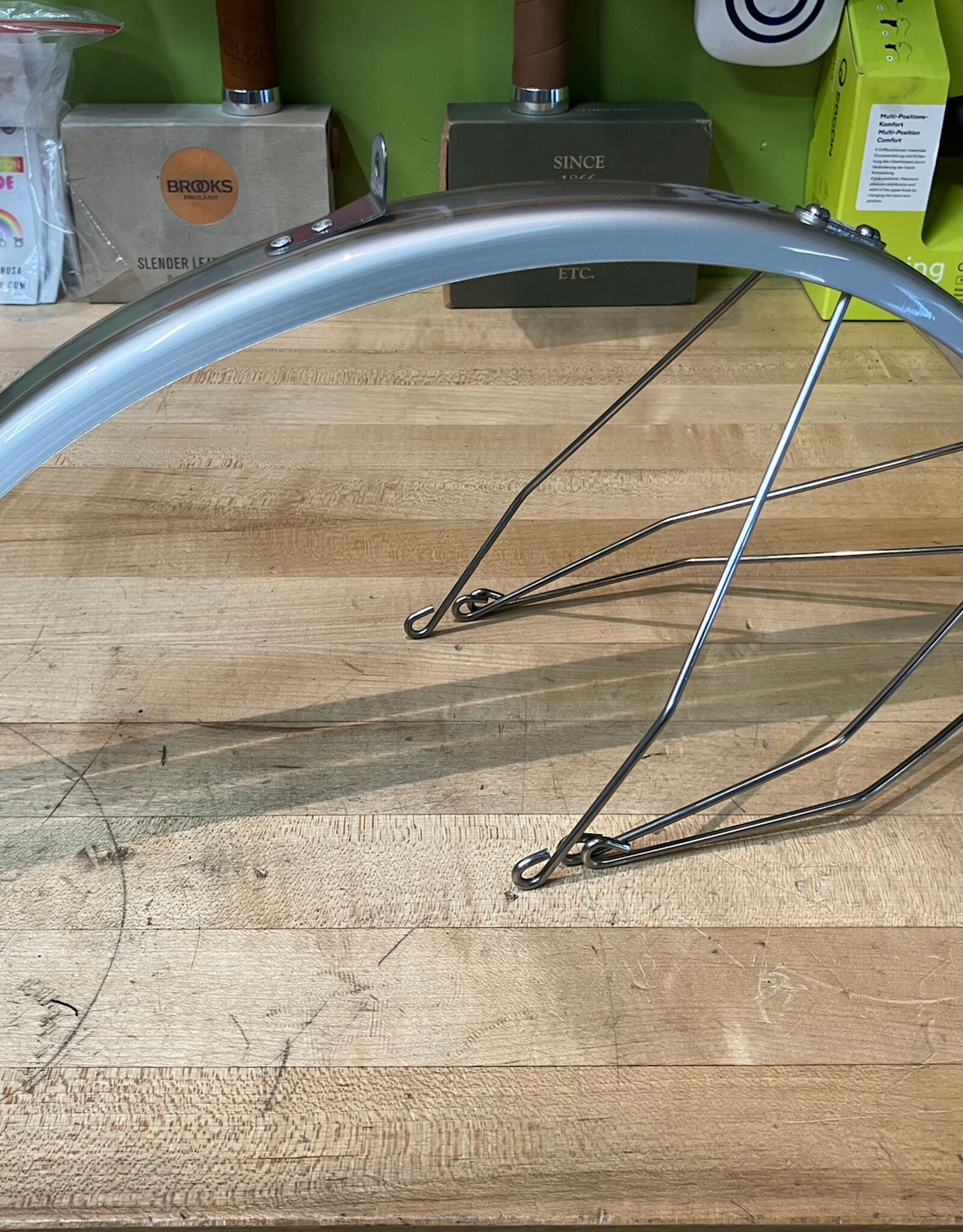 Brompton Brompton -  L Version Mudguard blade, flap and stays (no hardware), Silver