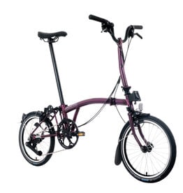Brompton Brompton - Bike - C line 12-speed, Mid-rise HB, Std SP, Brompton saddle, Amethyst Lacquer
