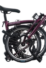 Brompton Brompton - Bike - C line 12-speed, Mid-rise HB, Std SP, Brompton saddle, Amethyst Lacquer